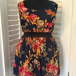 Floral Navy Dress